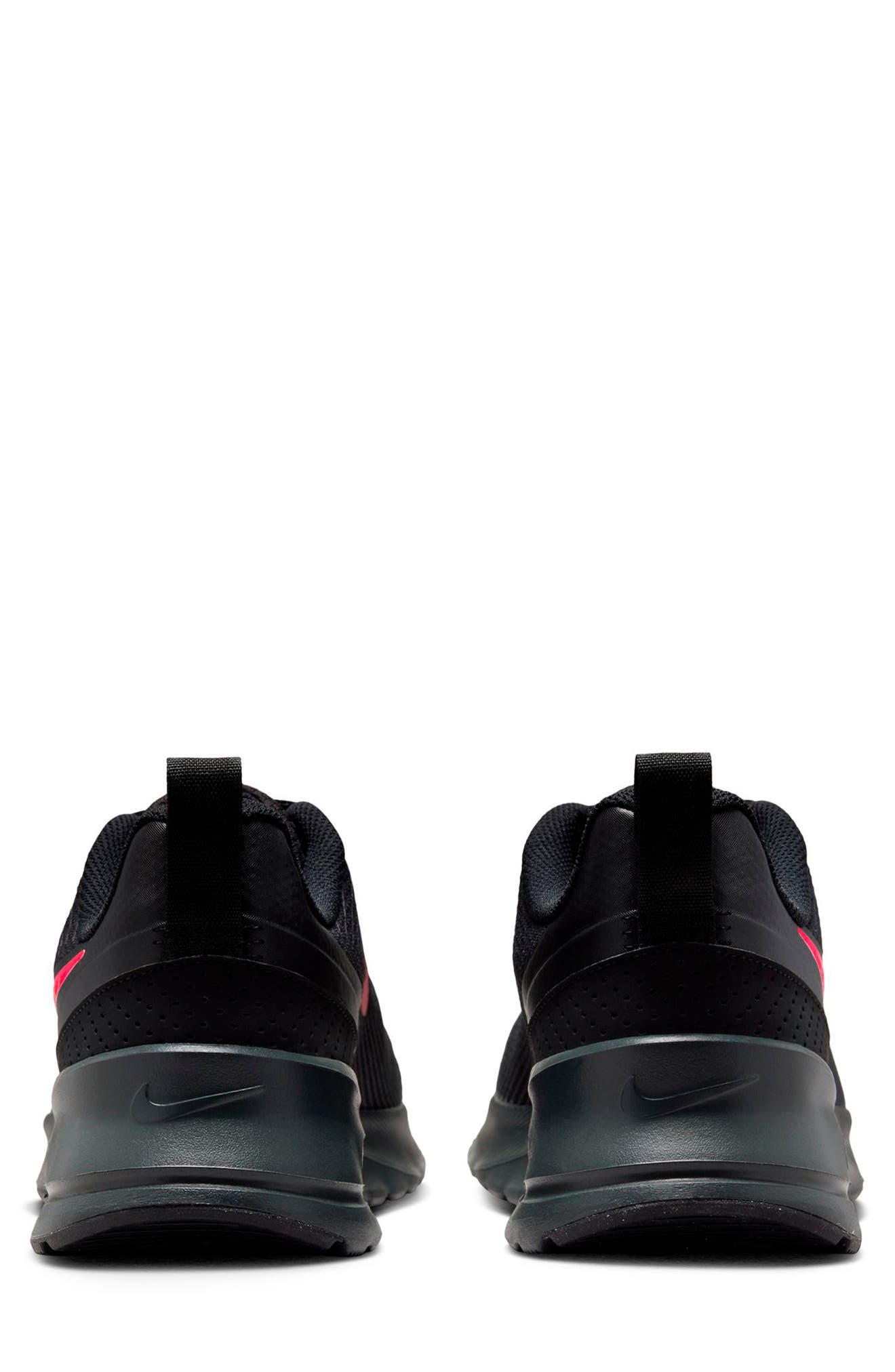 Air Max Nuaxis Sneaker, Alternate, color, BLACK/ UNIVERSITY RED
