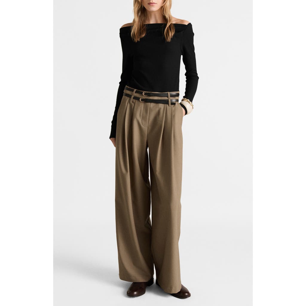 Shop Mango Wallis Mixed Media Belted Jumpsuit In Black