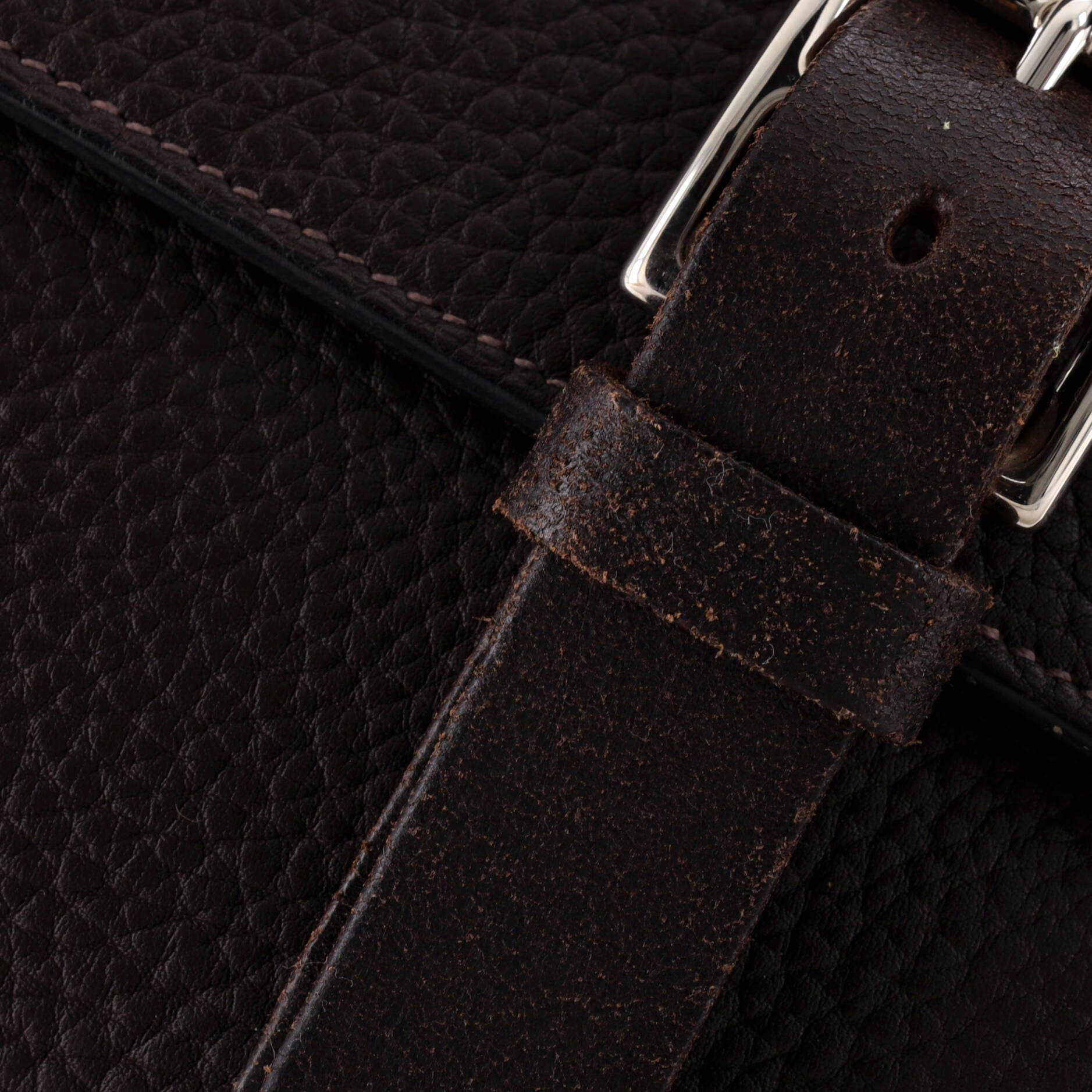 Pre-Owned Hermes Etriviere II Messenger Fjord, Alternate, color, Havane