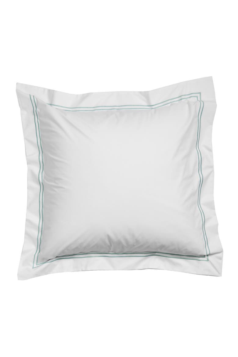 Grande Hotel Euro Sham, Main, color, WHITE/ AQUA