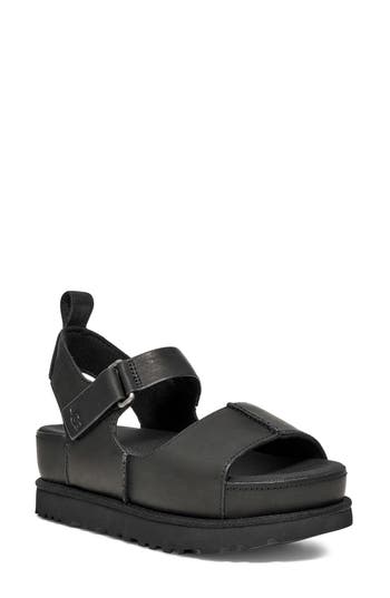 Ugg ® Goldenstar Platform Sandal In Black