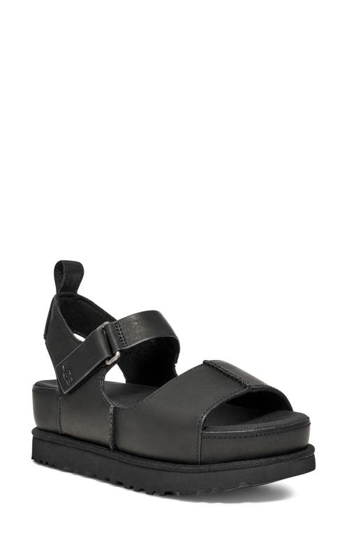 Ugg(r) Goldenstar Platform Sandal In Black