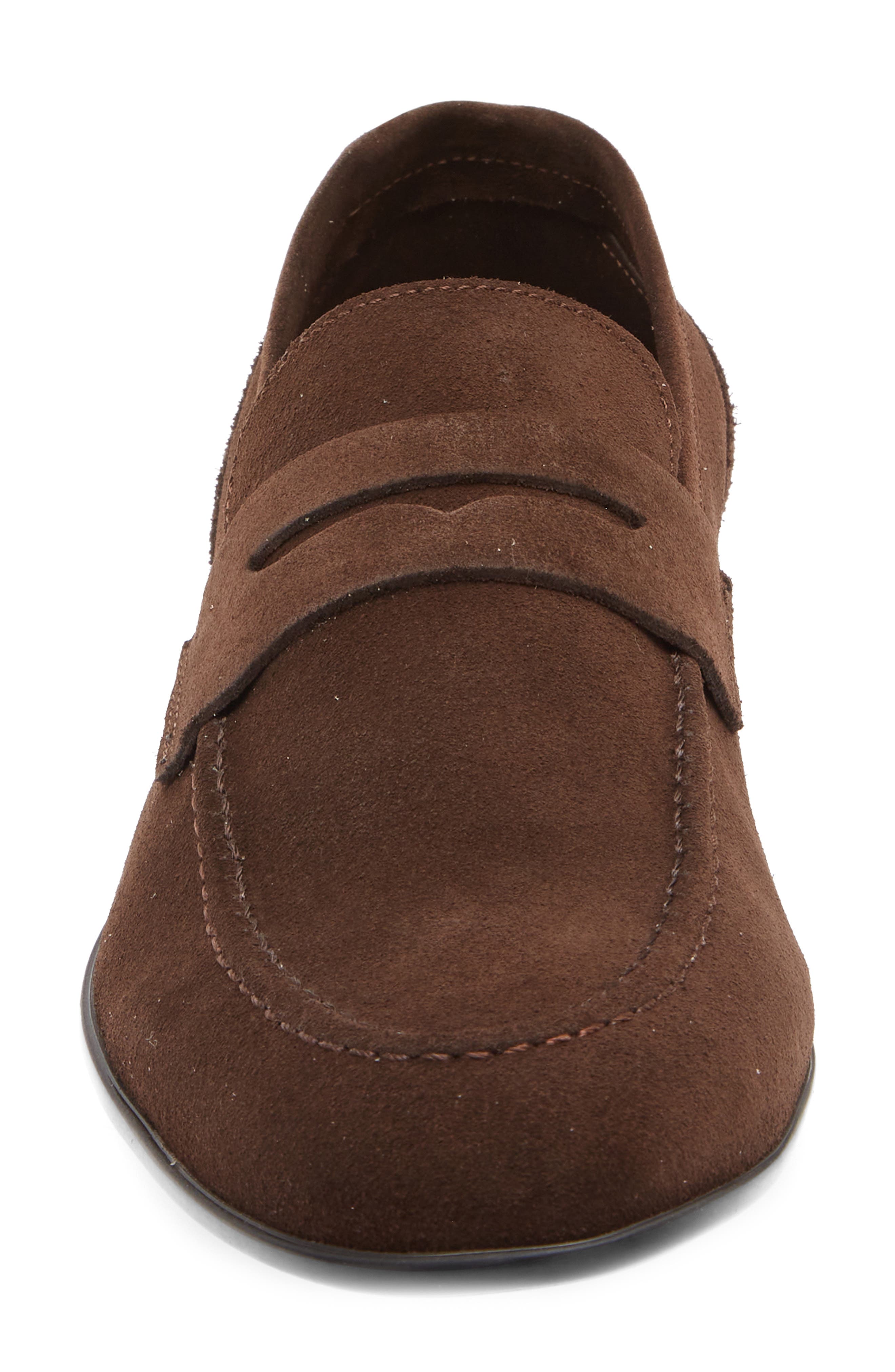 Bruno Magli Lastra Unlined Loafer, Alternate, color, Brown Suede