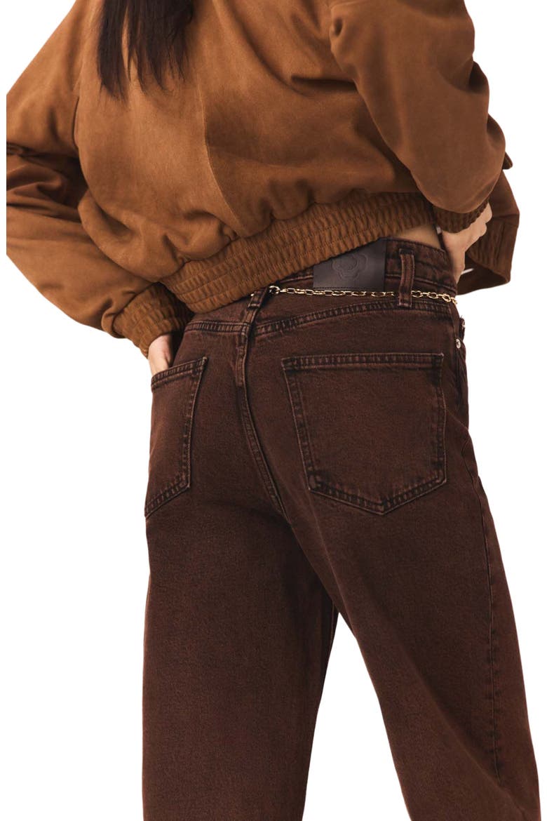 Bootcut jeans with chain, Alternate, color, Brown