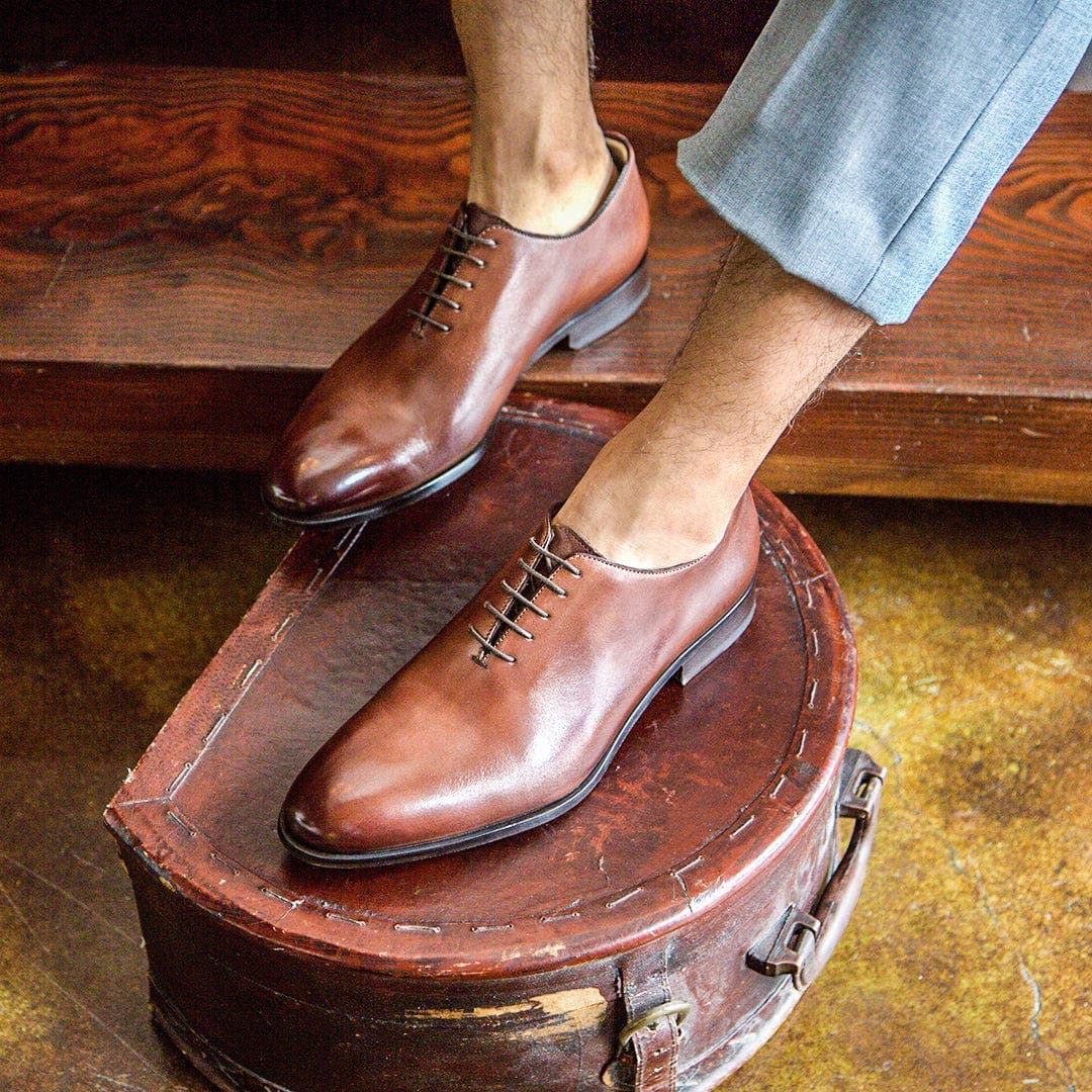 Carlo Wholecut Oxford, Alternate, color, Brown Antique