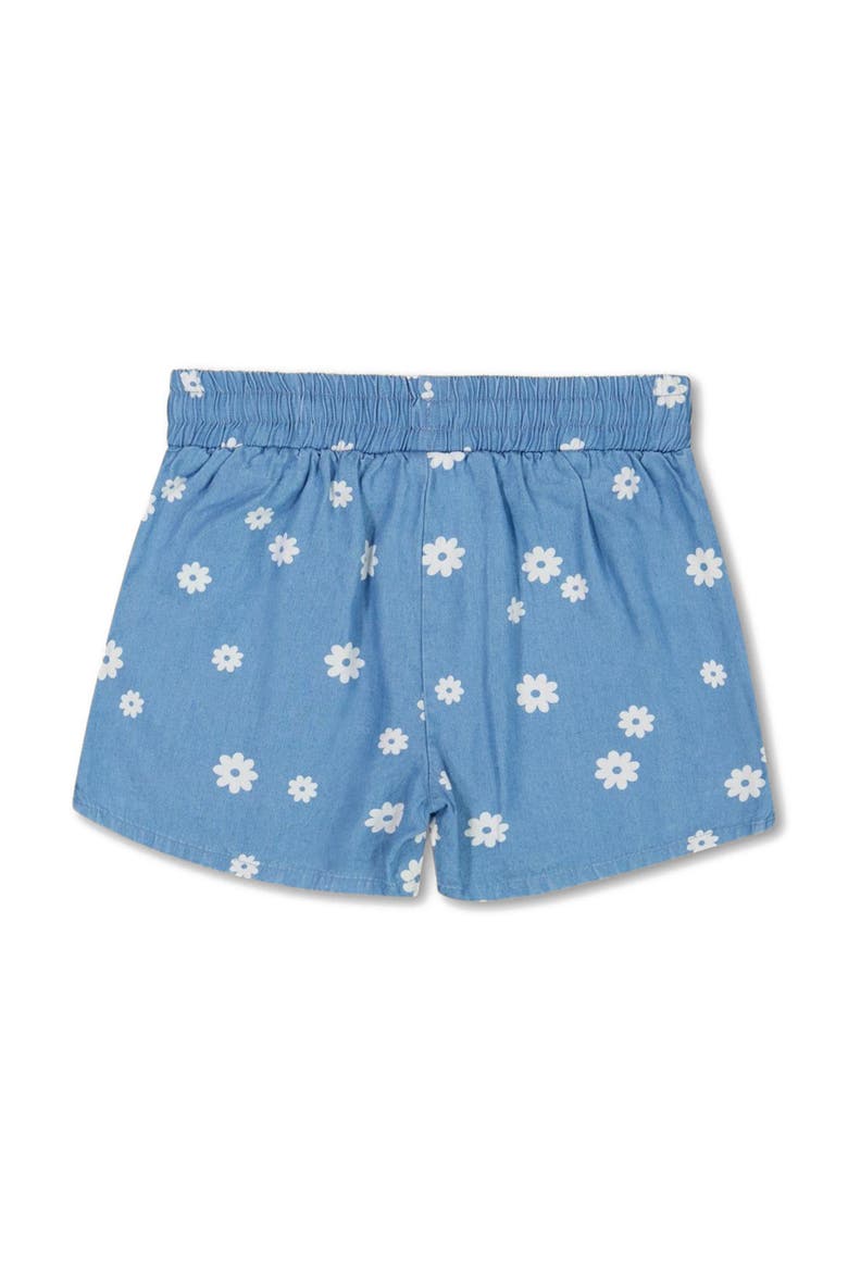 Little Girl's Floral Chambray Short, Alternate, color, Floral Chambray
