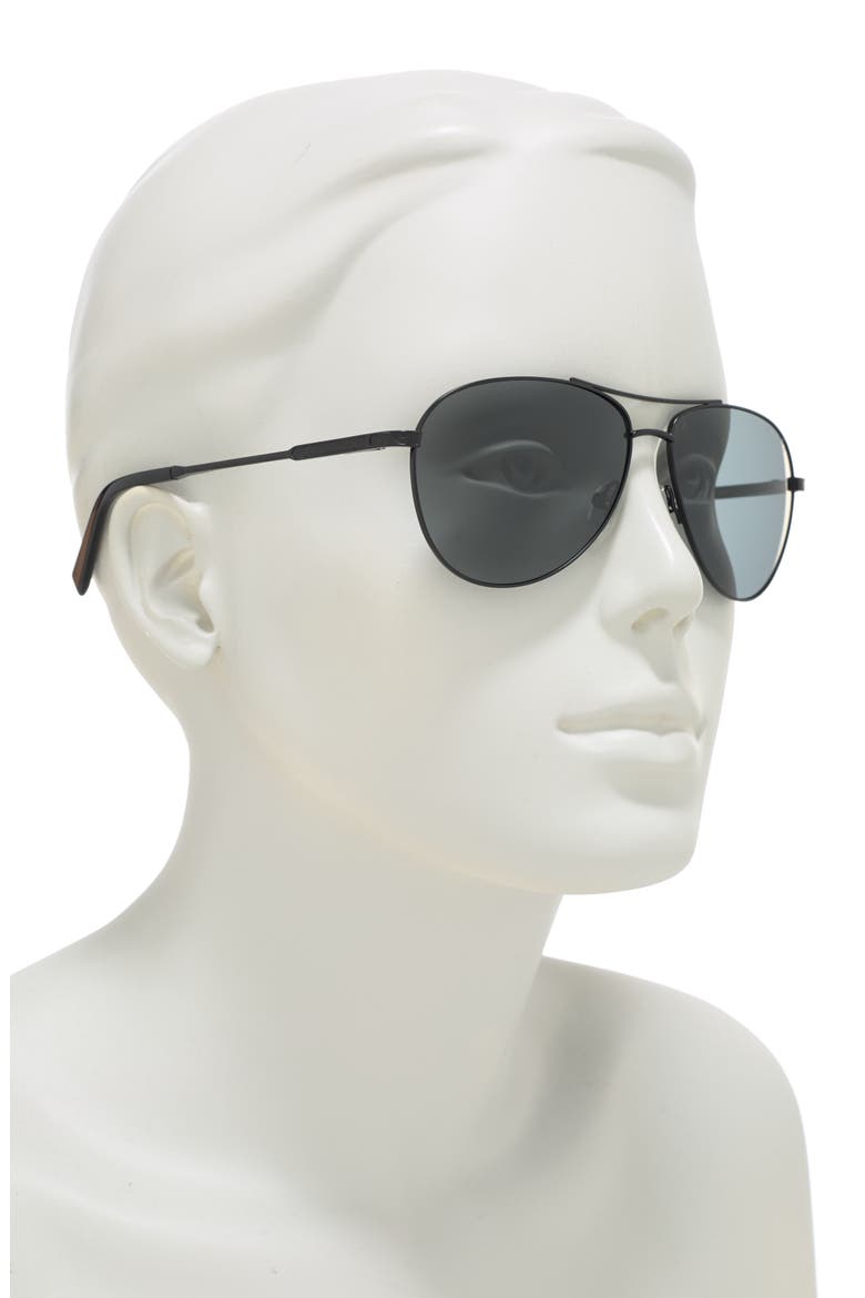 59mm Aviator Sunglasses, Alternate, color, BLACK