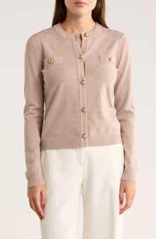 BY DESIGN Keira Chest Pocket Cardigan