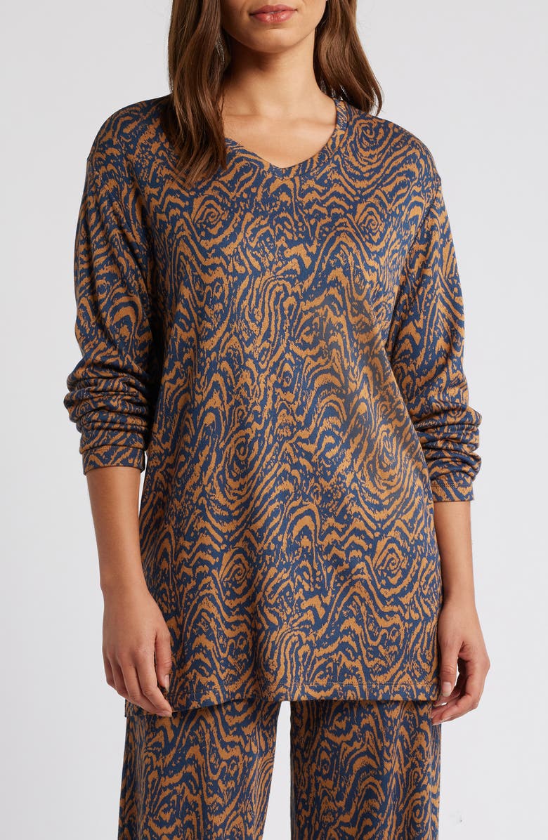 Masai Copenhagen Brunulda Print Long Sleeve Top, Main, color,