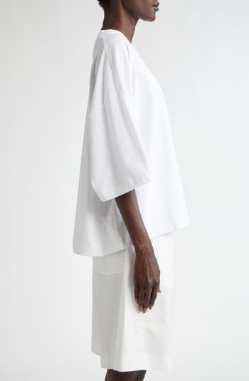【国内発送】THE ROW Tシャツ Issi oversized cotton-jersey The Row Issi Cotton Oversized T-Shirt | Saks Fifth Avenue