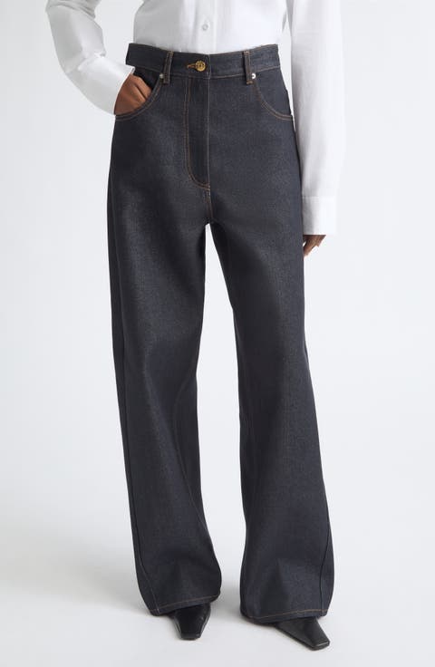 Curved Fit High Waist Jeans