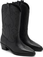 MANGO TEEN Western Leather Boot