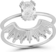 GLAZE JEWELRY Set of 2 Sterling Silver RIngs