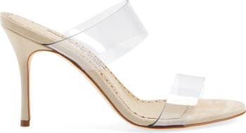 [MANOLO BLAHNIK] SCOLTO クリアPVCスリッポンサンダル MANOLO BLAHNIK SCOLTO クリアPVCスリッポンサンダル