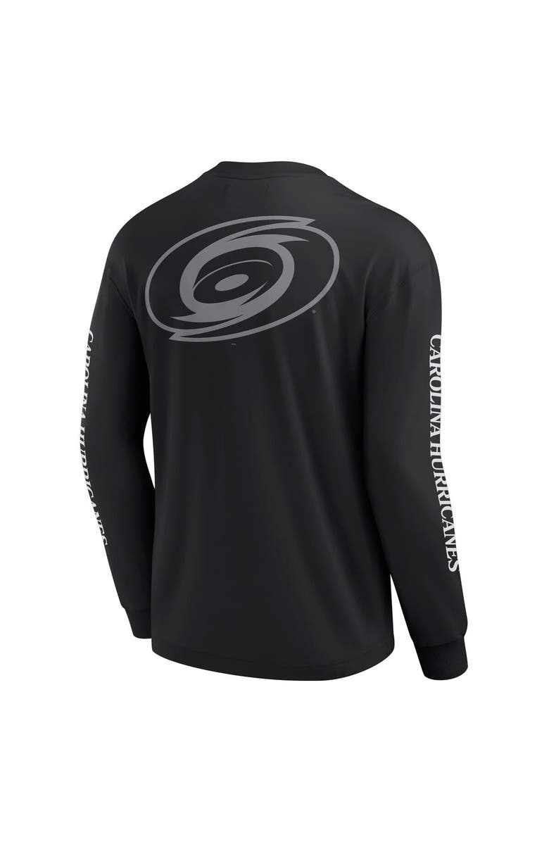 FANATICS Men's Fanatics Black Carolina Hurricanes Elements Strive Long Sleeve T-Shirt, Alternate, color, Black