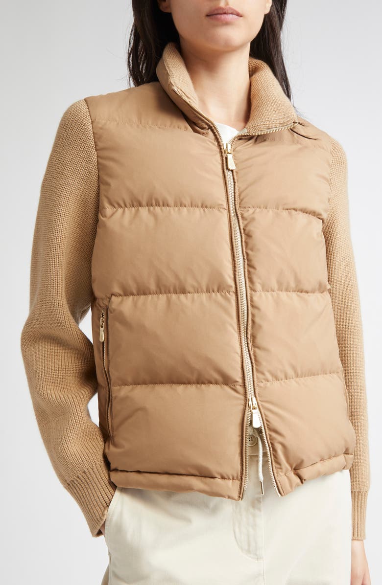 Eleventy Down Puffer Jacket, Alternate, color, 02 Sand