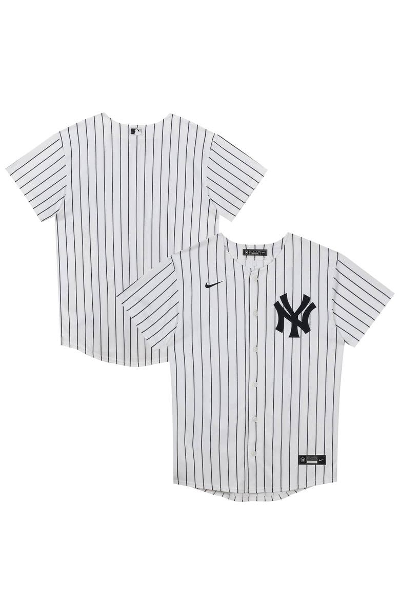 Outerstuff Preschool White New York Yankees Home Blank Replica Jersey, Main, color, 