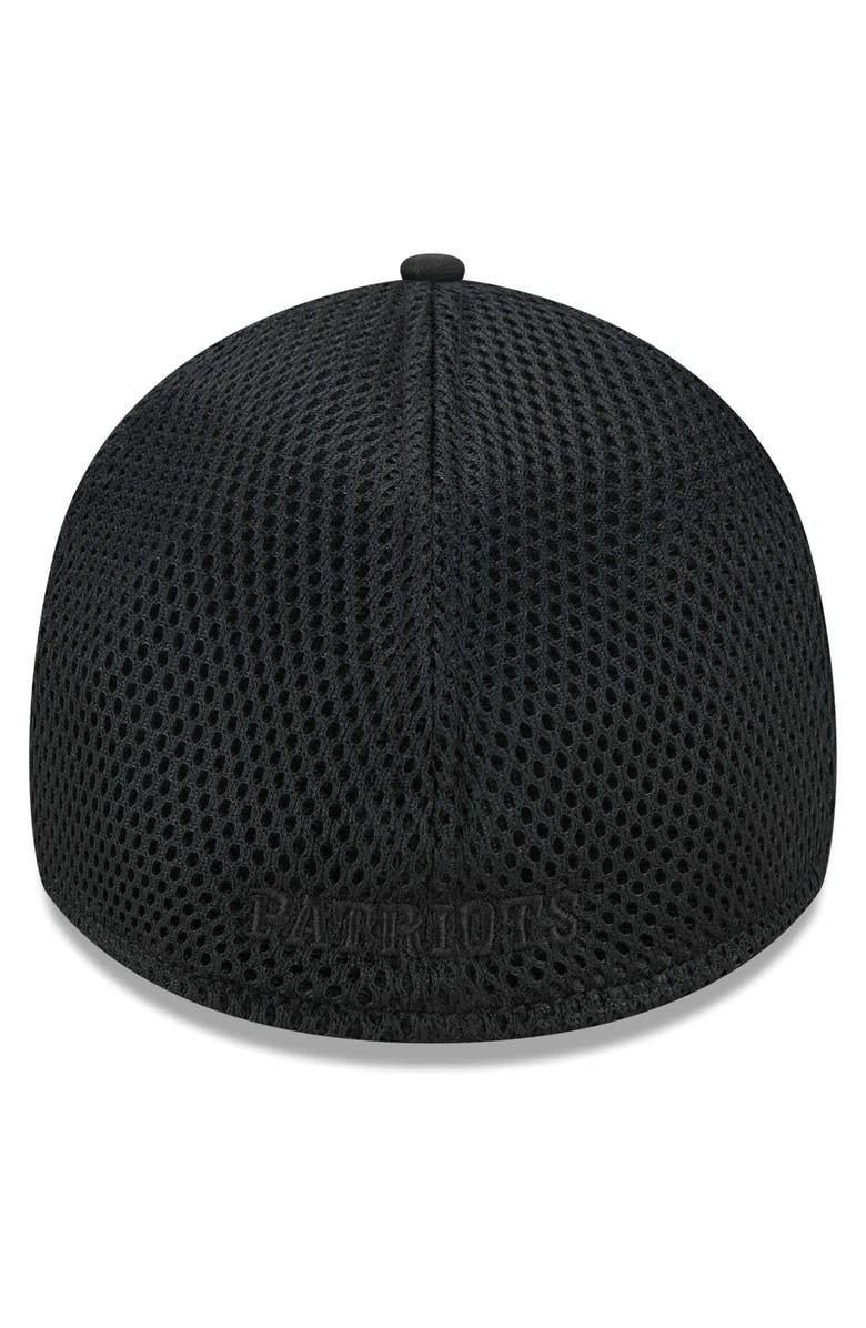 New Era Men's New Era Black  New England Patriots Throwback Main Neo 39THIRTY Flex Hat, Alternate, color, 