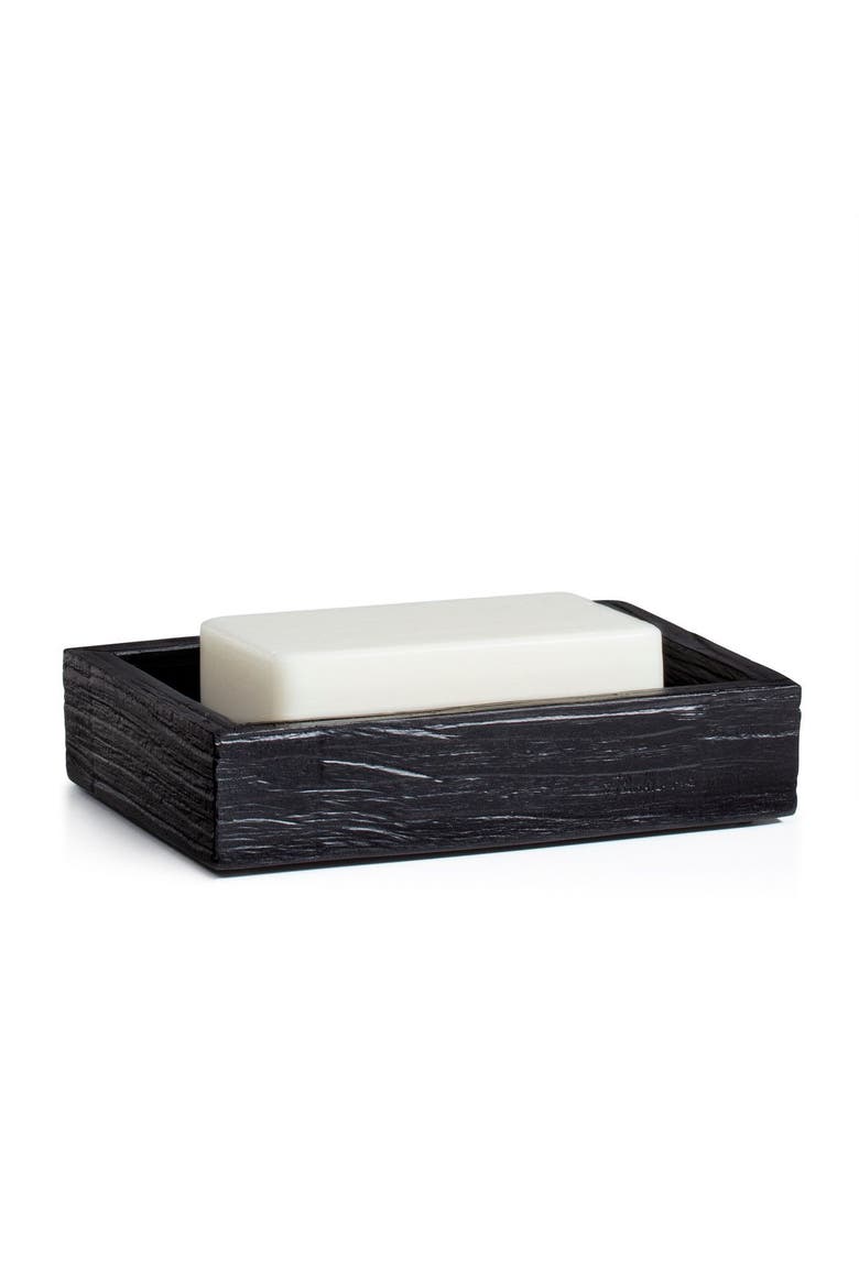 Shou Sugi Ban Soap Dish, Alternate, color, BLACK