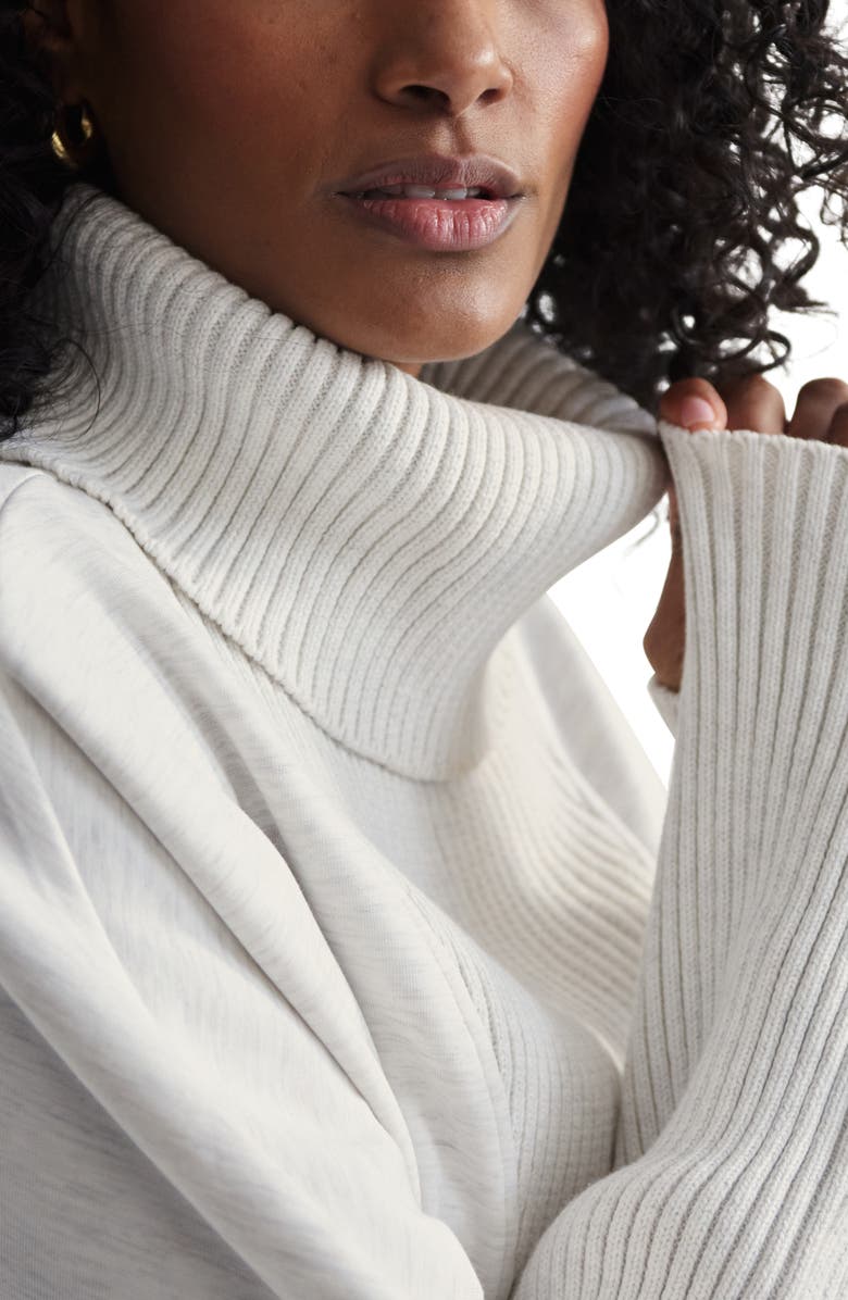 Varley Suffolk Longline Turtleneck Sweatshirt, Alternate, color,