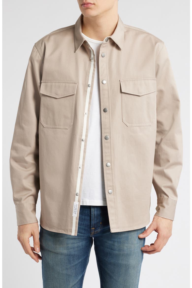CPO Cotton Shirt Jacket, Main, color, TAUPE