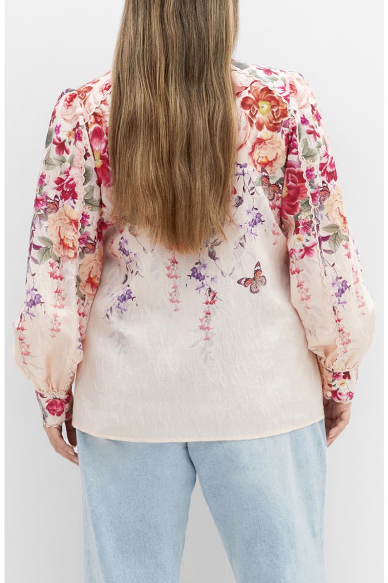 Gianna Floral Print Woven Shirt, Alternate, color, EDEN GARDEN