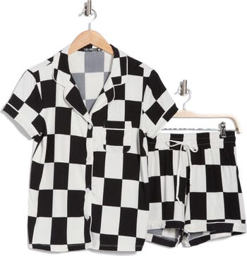 Dixie Brushed Jersey Top & Shorts Pajamas