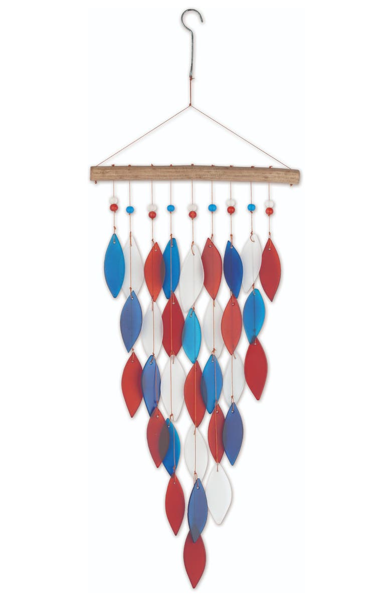 Sunset Vista Designs Patriotic Arrow Falls Wind Chime, Main, color, Multi