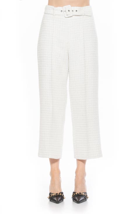 Caden Tweed Wide Leg Pants