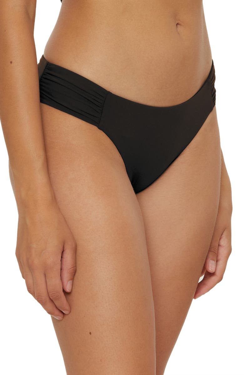 Becca Color Code Tab Bikini Bottoms, Alternate, color, Black