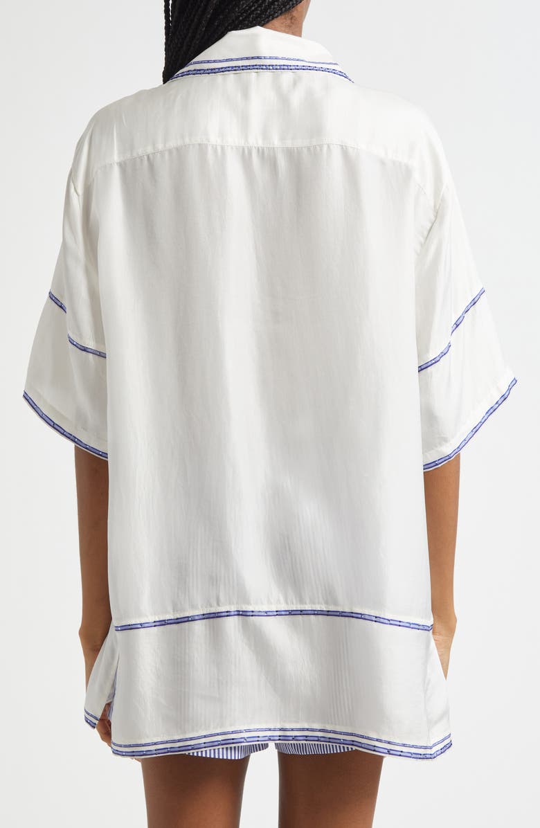 Camilla Oversize Silk Camp Shirt, Alternate, color, 