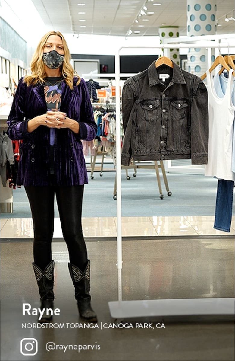 Rosette Sleeve Denim Jacket, sales video thumbnail