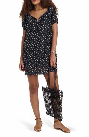 Alex Mill Rose Floral Cotton & Silk Mini Sundress