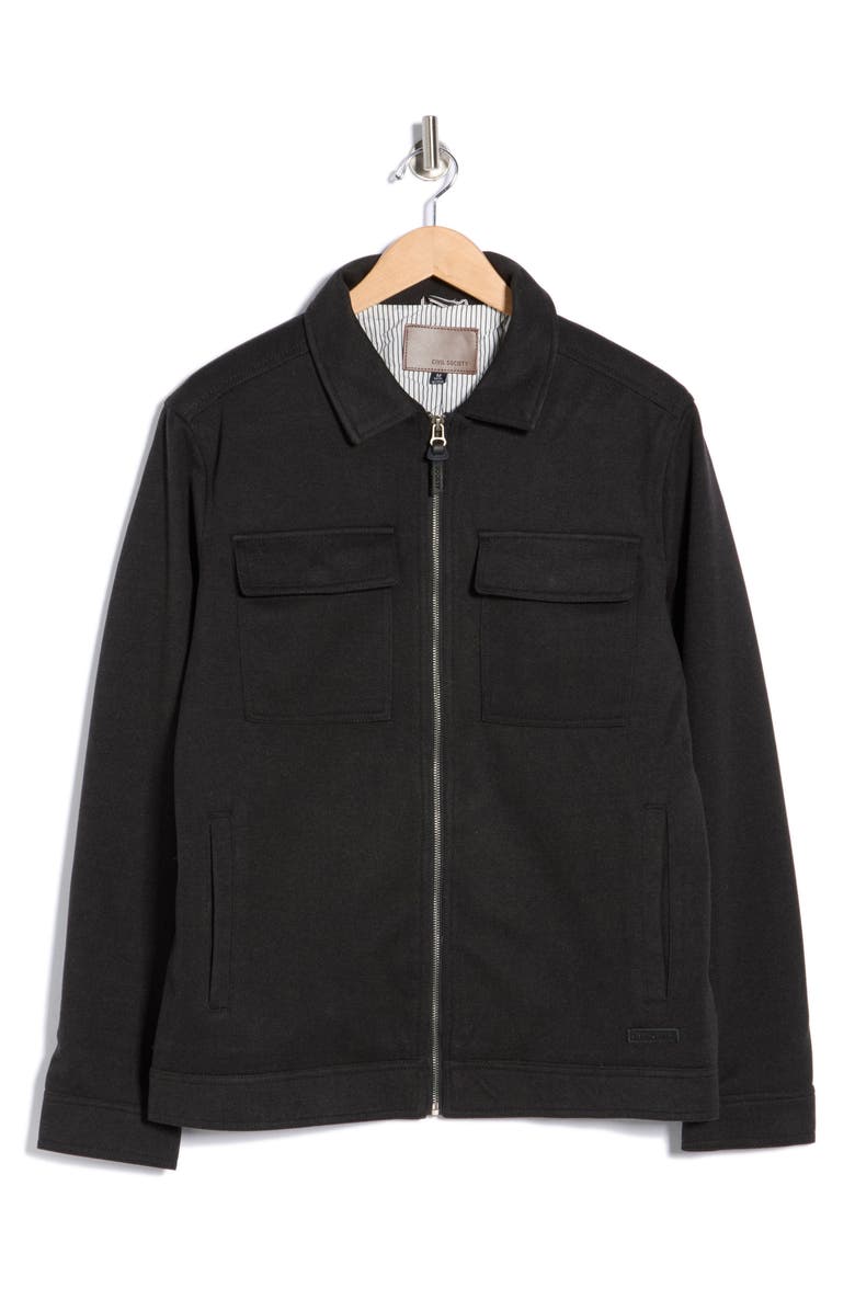 Civil Society Drake Jacket, Alternate, color, Heather Black