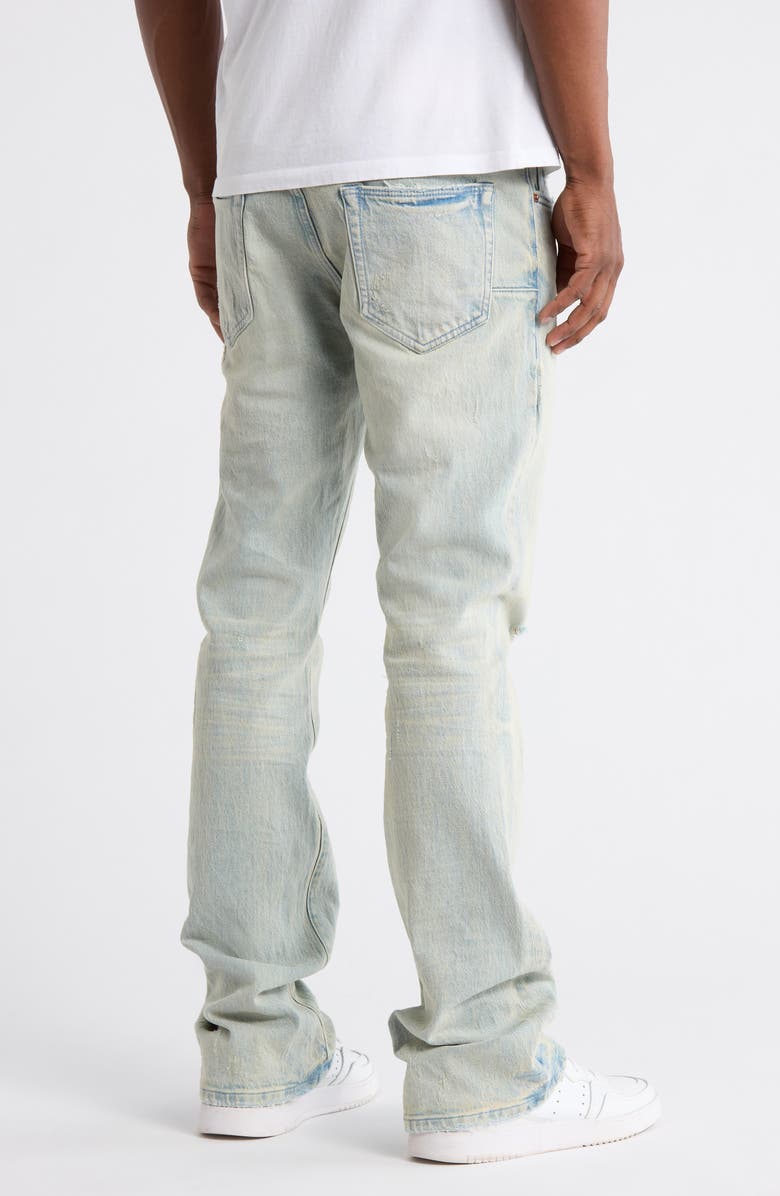 PURPLE BRAND Ripped Knee Blowout Flare Jeans, Alternate, color, Light Indigo