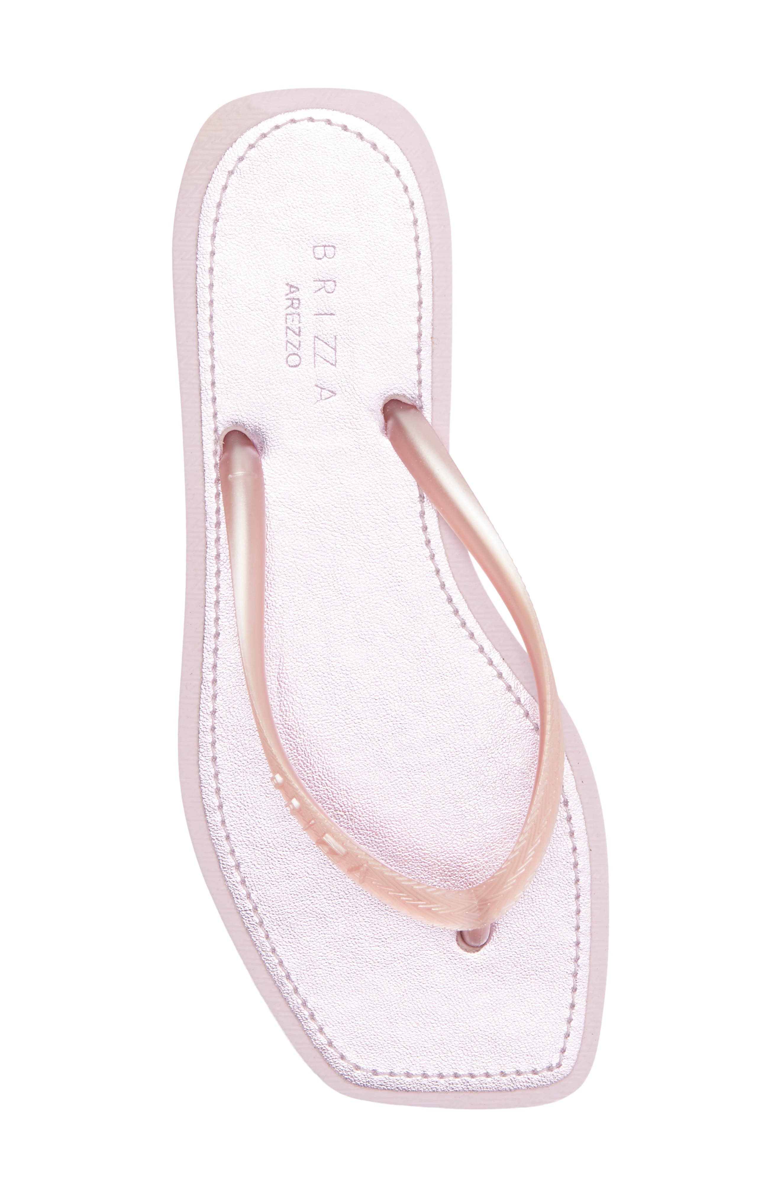 Metallic Flip Flop, Alternate, color, BABY PINK