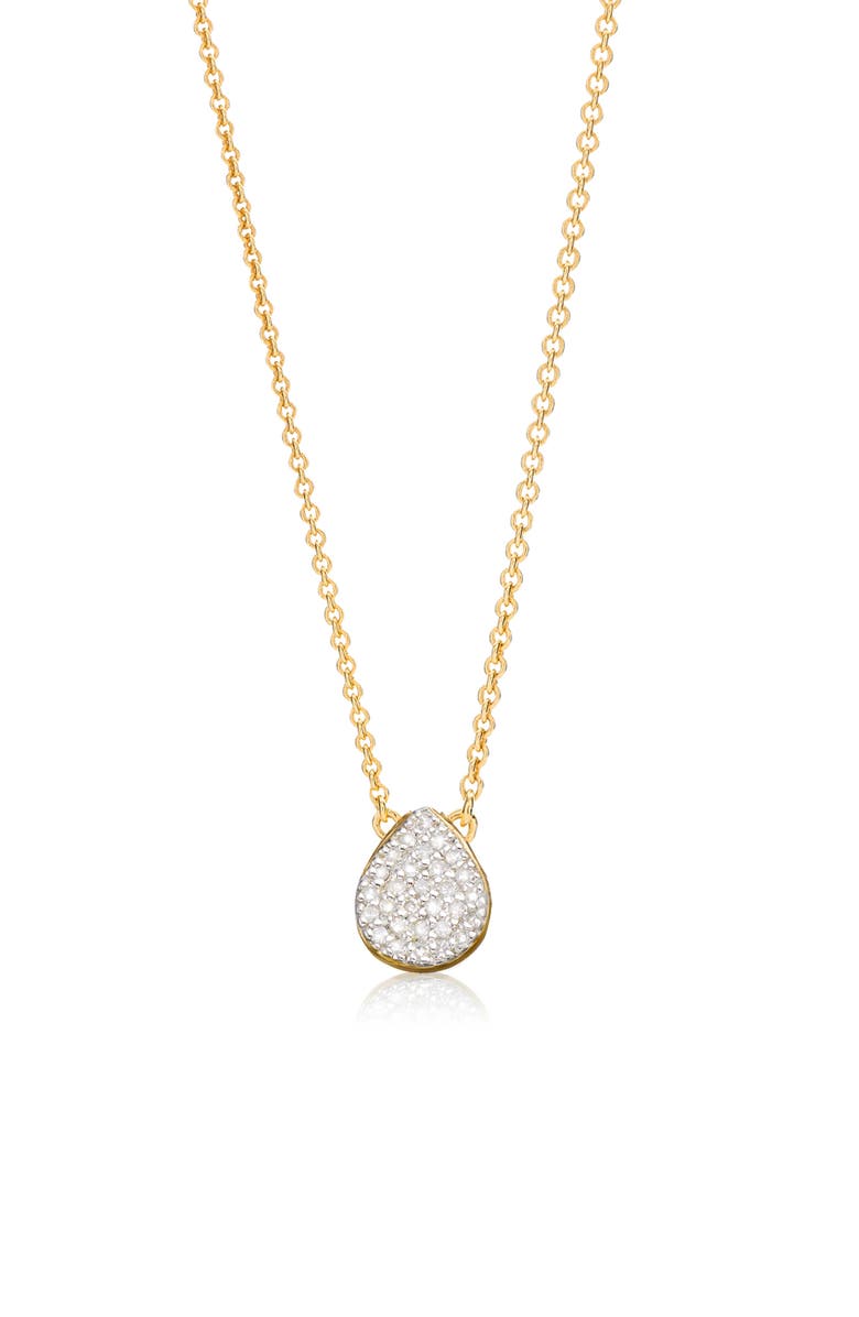 Monica Vinader Alma Pavé Diamond Pendant Necklace, Main, color,