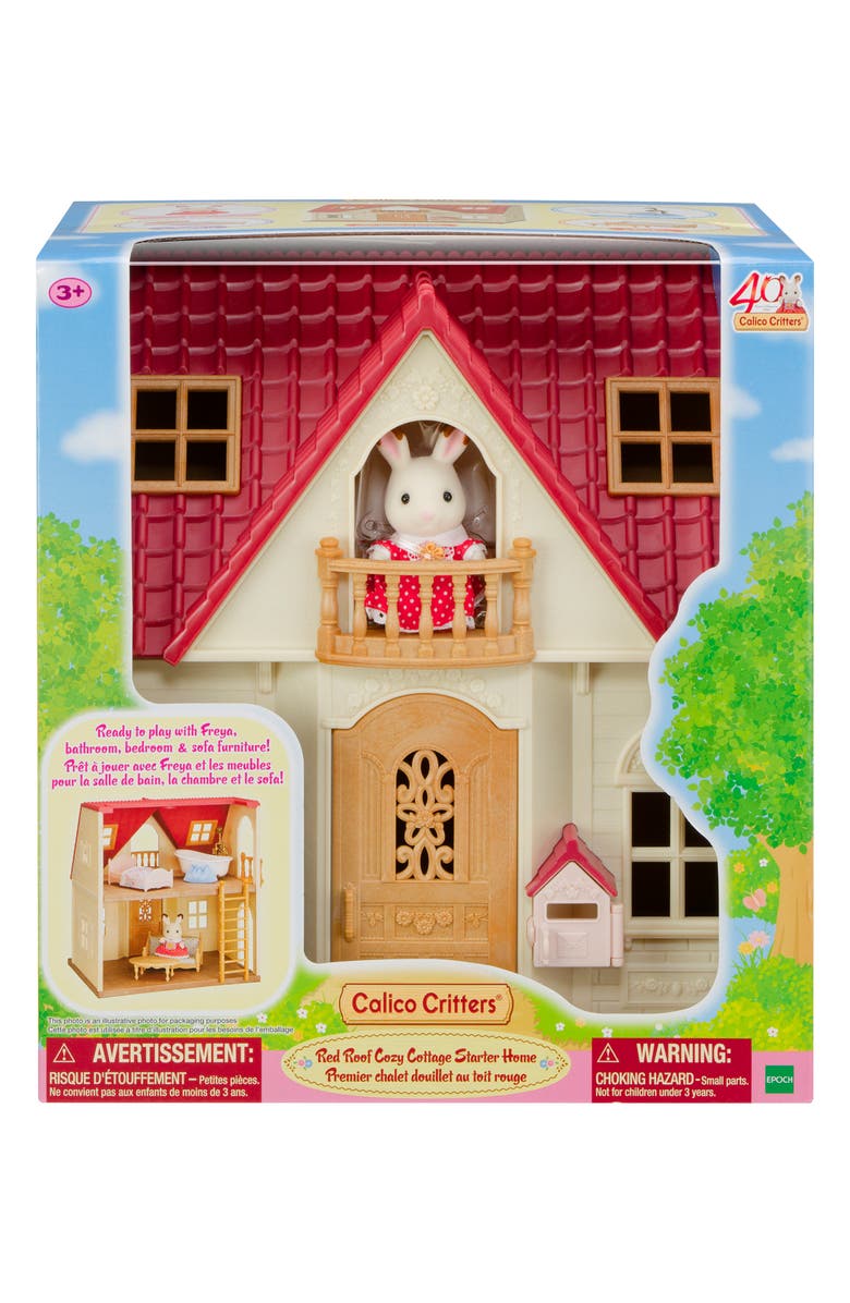Calico Critters Red Roof Cozy Cottage, Alternate, color, Multi
