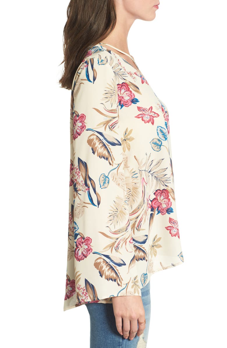 All in Favor Cross Front Blouse, Alternate, color, 