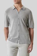 Robert Barakett Kestrel Short Sleeve Linen & Cotton Cardigan