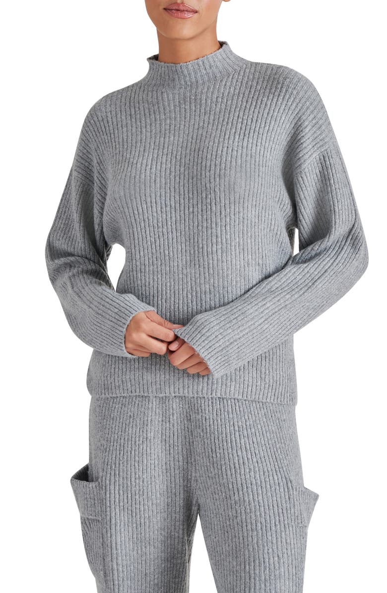 Steve Madden Willa Funnel Neck Sweater, Alternate, color, 