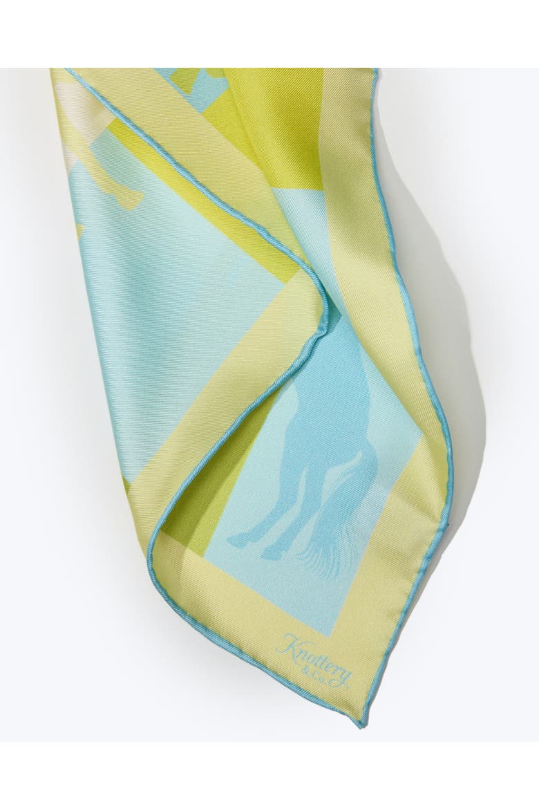 Cavalier Silk Pocket Square, Alternate, color, Sky Blue