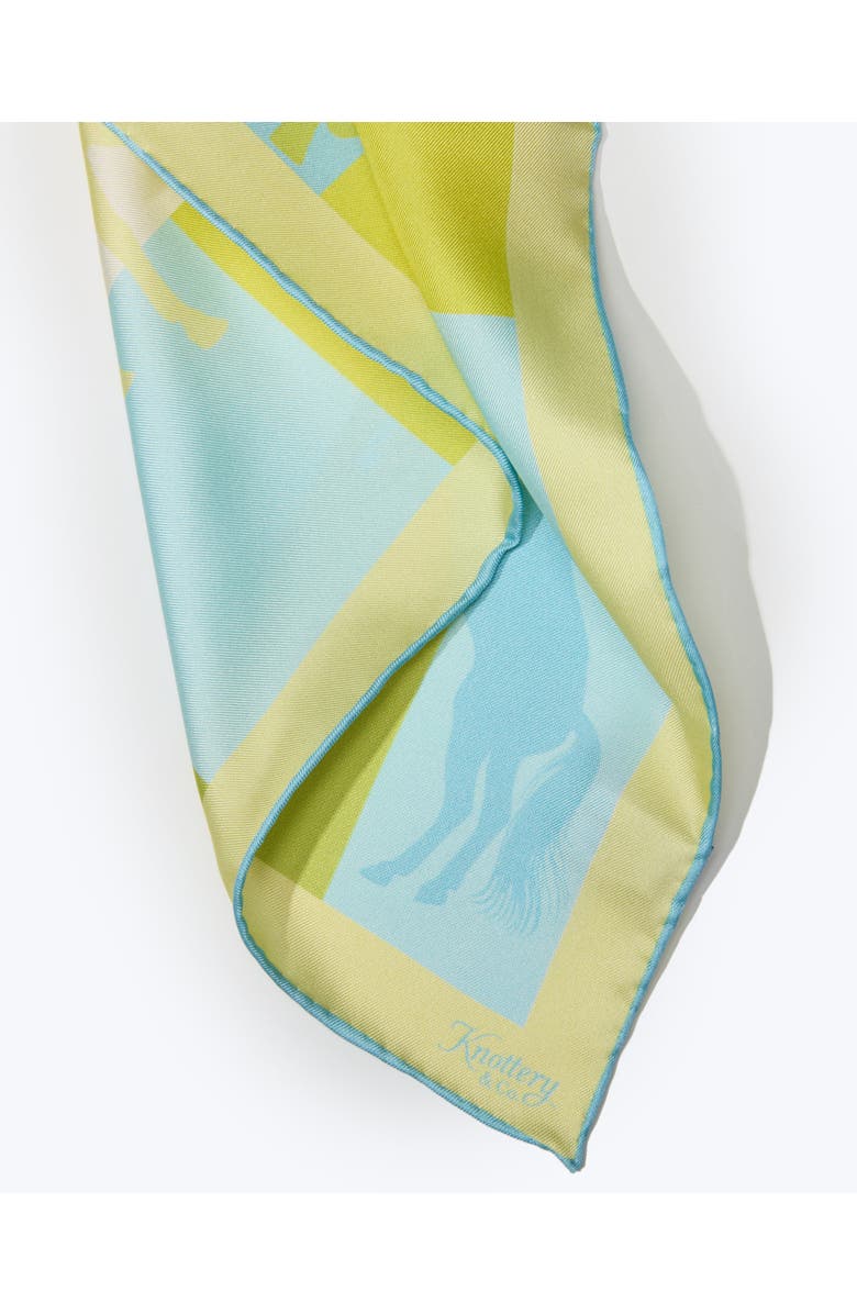 Knottery & Co Cavalier Silk Pocket Square, Alternate, color, Sky Blue