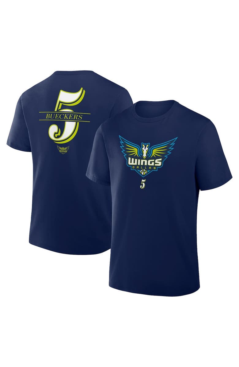 FANATICS Men's Fanatics Paige Bueckers Navy Dallas Wings In The Paint Name & Number T-Shirt, Alternate, color, Navy