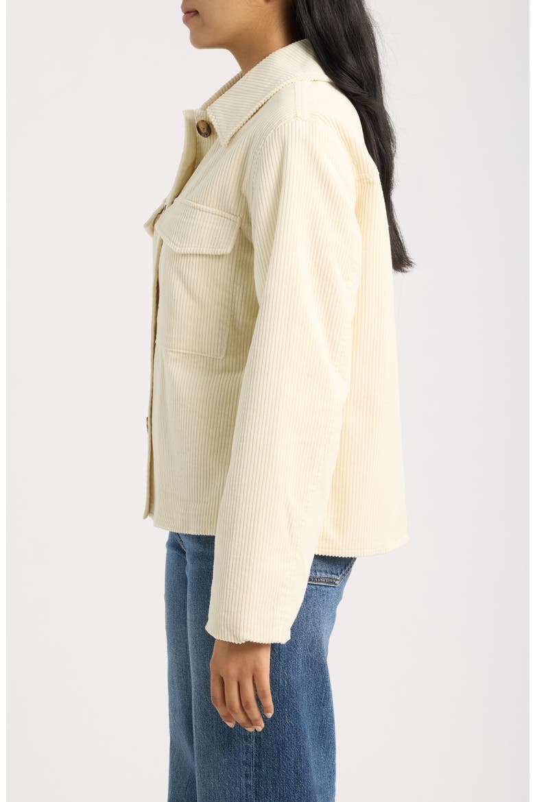Corduroy Structure Coat, Alternate, color, CREAM