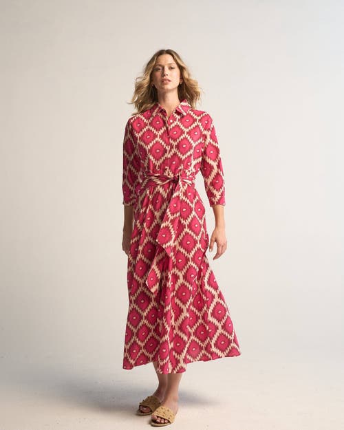 Guadalupe Design Luciana Ikat Multi Dress In Pink