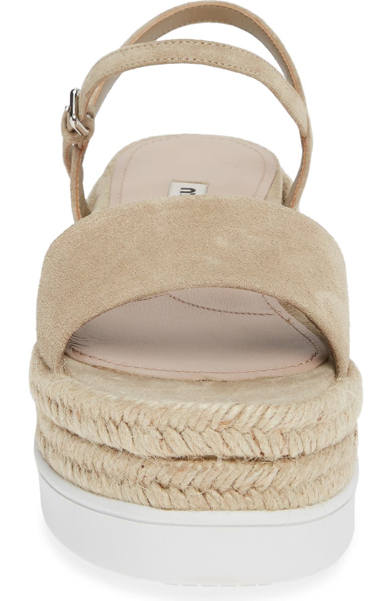 Miu Miu Platform Espadrille Sandal, Alternate, color,