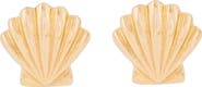 STONE AND STRAND Shell Stud Earrings