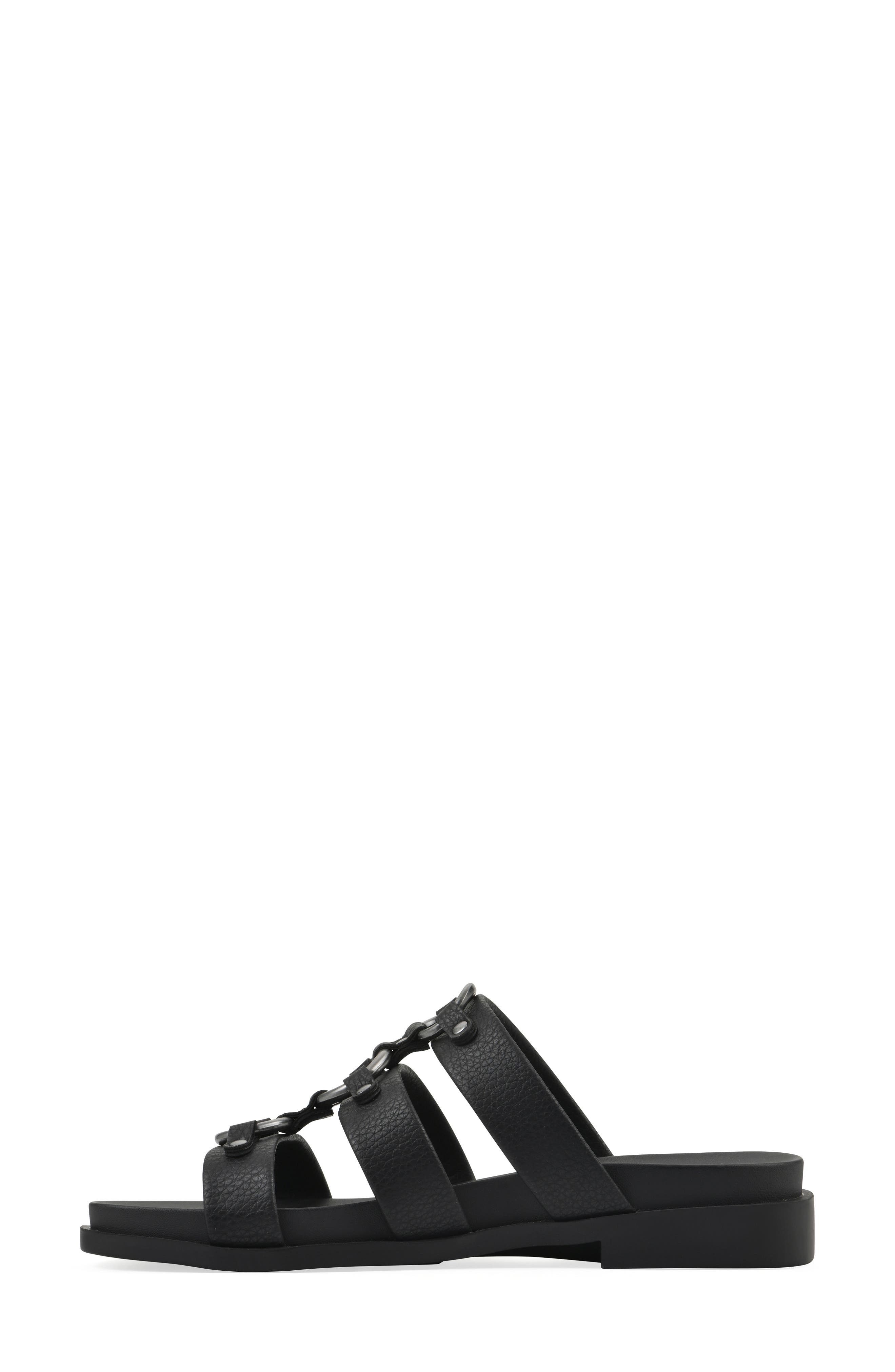 CLIFFS BY WHITE MOUNTAIN Koala Slide Sandal, Alternate, color, Black Smooth