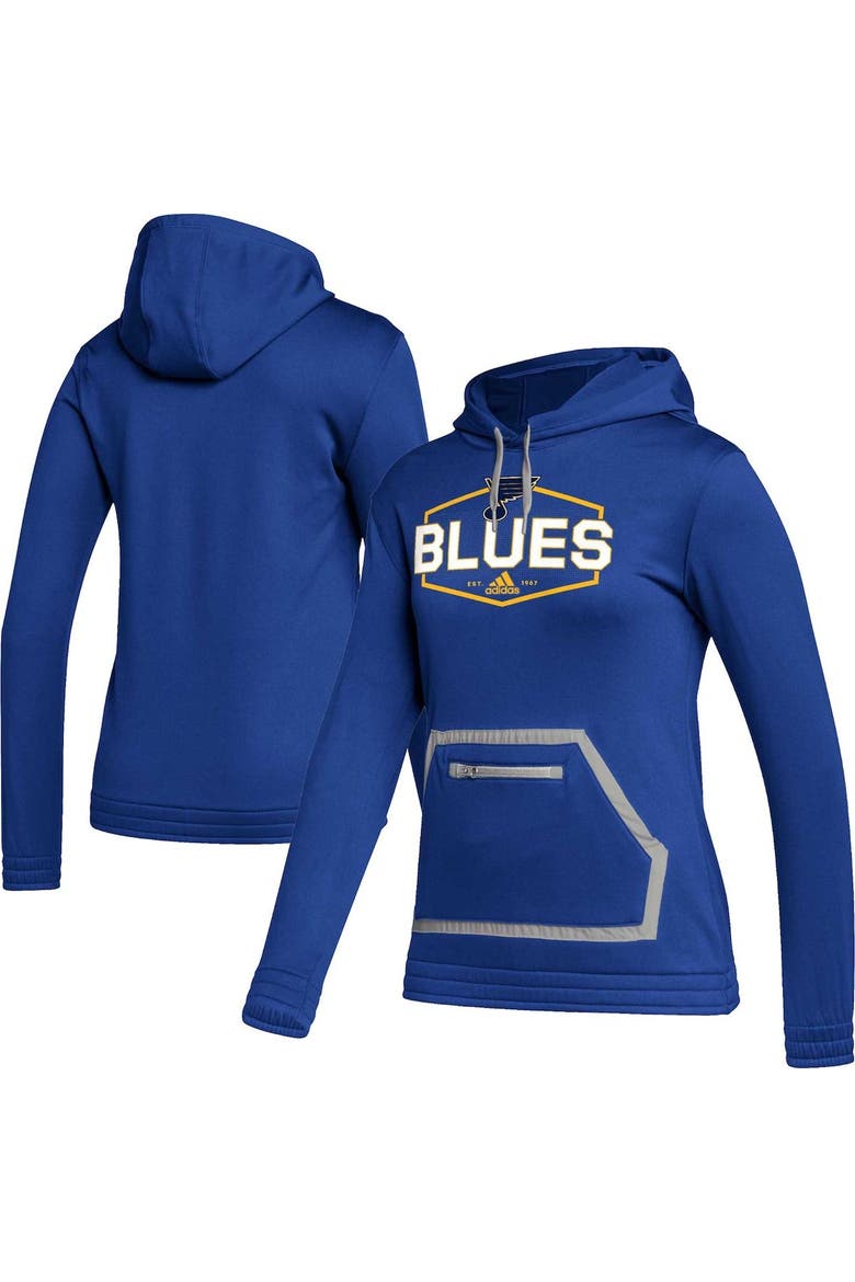 Women's adidas Blue St. Louis Blues Team Pullover Hoodie, Main, color, Blue